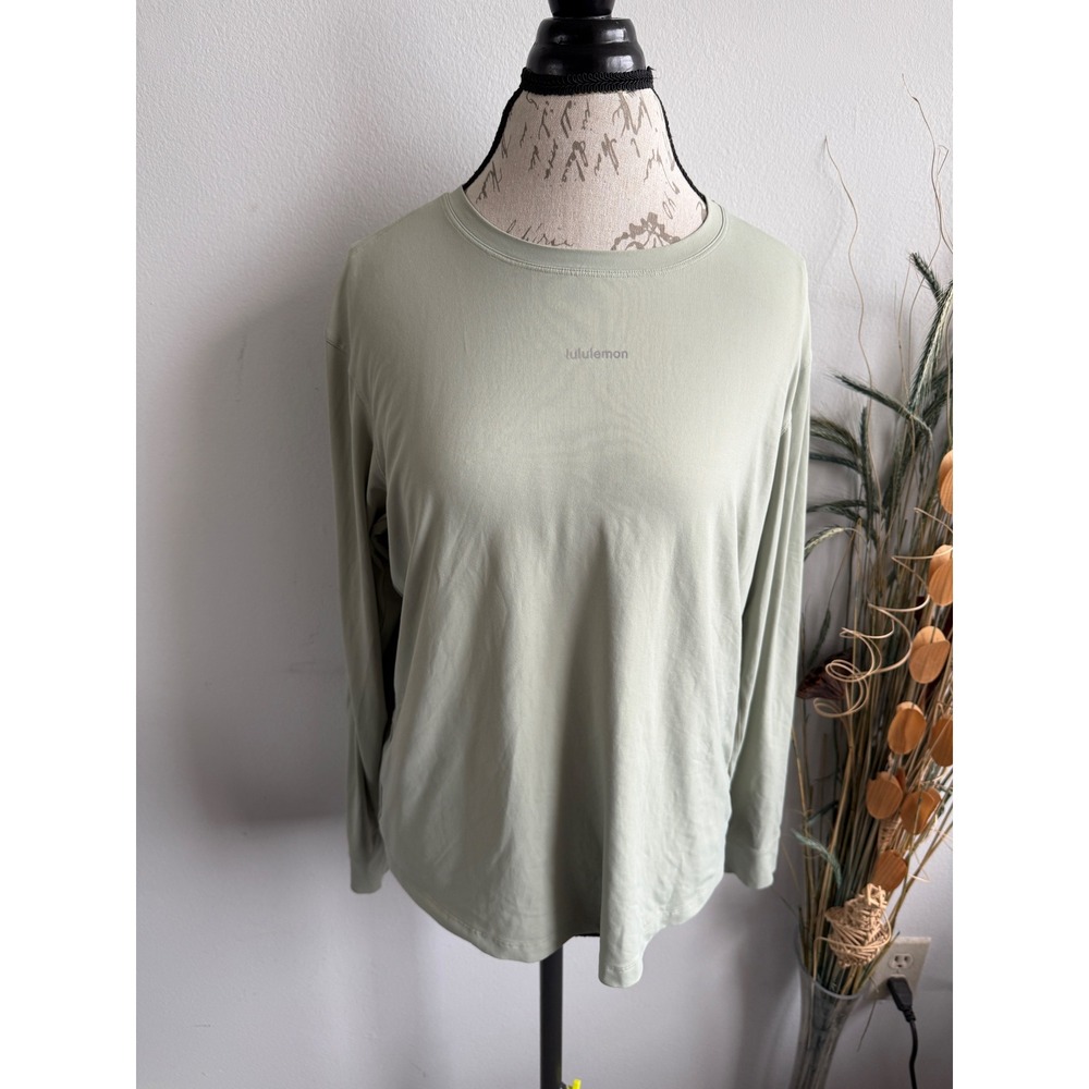 Lululemon Pace Crush‎ Cross-Back UV-Protective Graphic Long-Sleeve Shirt Women